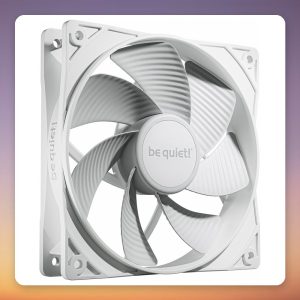 Be quiet! Pure Wings 3 120 mm PWM Reverse Case Fan, White, 3-Pack