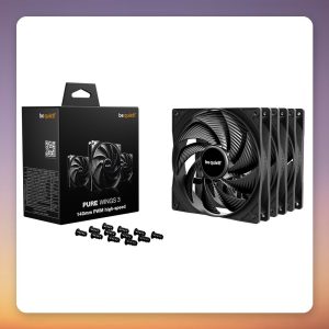 be quiet! Pure Wings 3 140 mm PWM high-speed Case Fan, Black, 3-Pack