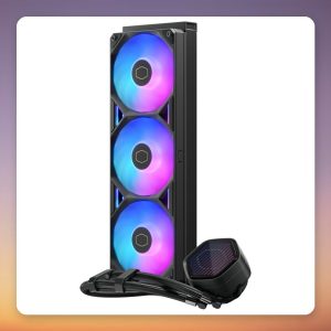 Cooler Master MasterLiquid 360 Atmos II LED 360 mm AIO Liquid Cooler, Black
