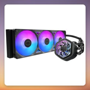 Cooler Master MasterLiquid 360 Atmos II VRM Fan 360 mm ARGB AIO Liquid Cooler, Black