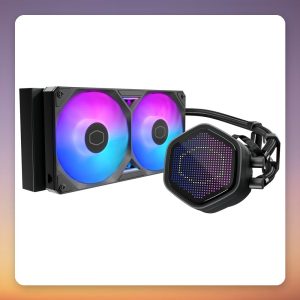 Cooler Master MasterLiquid 240 Atmos II Pixel LED 240 mm AIO Liquid Cooler, Black