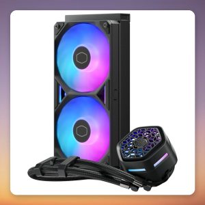 Cooler Master MasterLiquid 240 Atmos II VRM Fan ARGB 240 mm AIO Liquid Cooler, Black