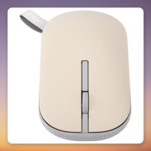 ASUS Marshmallow MD100 Wireless Mouse, 1600 DPI, 2.4 GHz & Bluetooth, Oat Milk