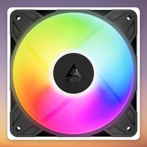 Arctic P12 Pro Reverse A-RGB 120 mm PWM Fan, Black, Single Pack