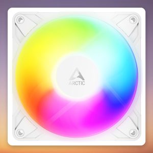 Arctic P12 Pro Reverse A-RGB 120 mm PWM Fan, White, Reverse Blade