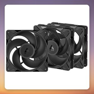 Arctic P14 Pro Reverse 140 mm PWM Case Fan, Black, 3-Pack