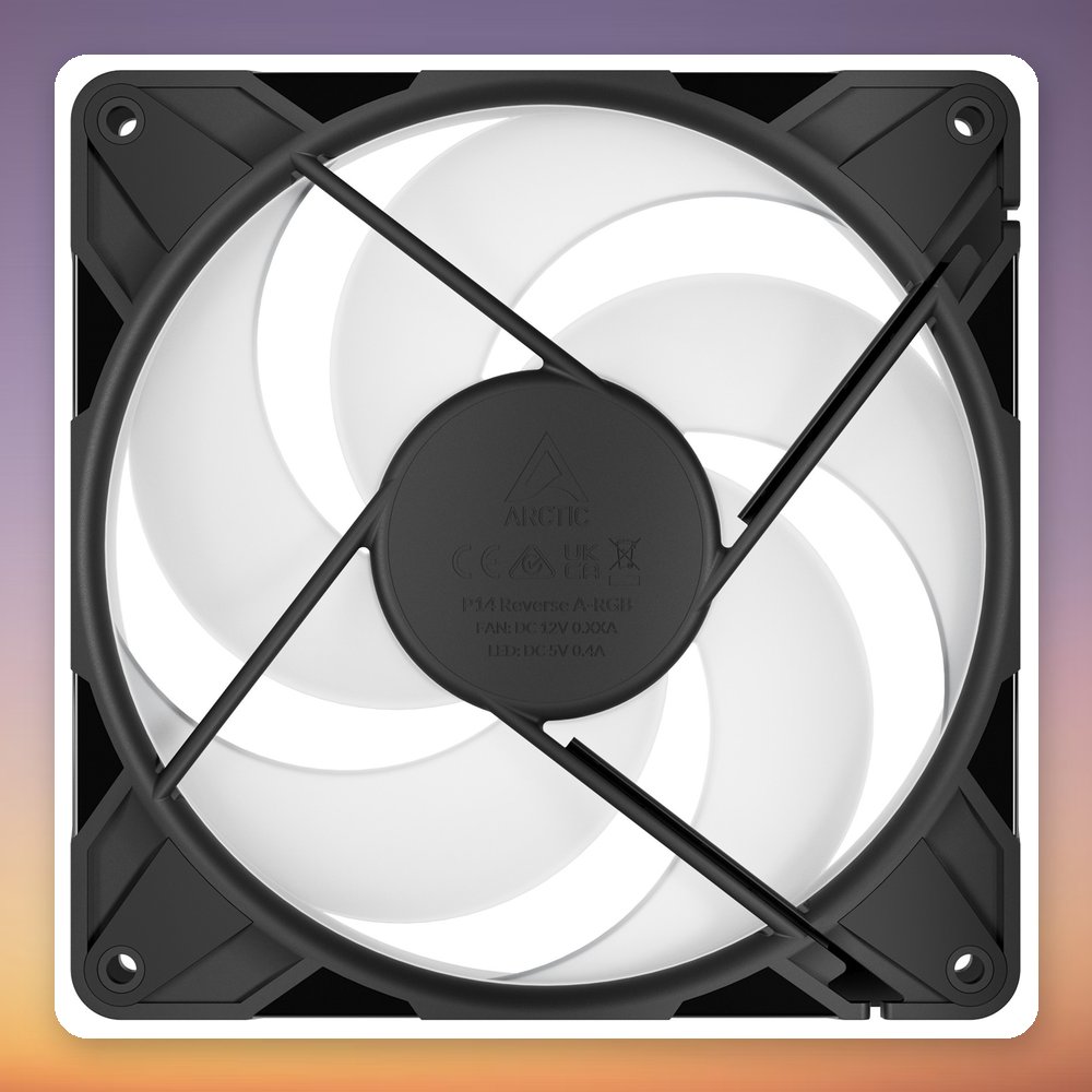 Arctic P14 Pro Reverse A-RGB 140 mm PWM Case Fan, Black, Single Pack – image 4