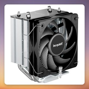 be quiet! Pure Rock Slim 3 100 mm CPU Cooler, Aluminium/Black, 130W TDP