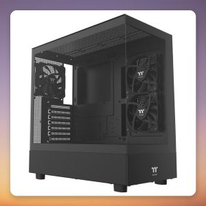 Thermaltake Pureline 270 Mid-Tower Case, Black, Dual Tempered Glass