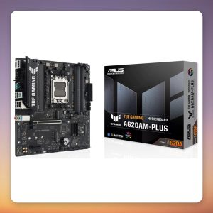 Asus TUF Gaming A620AM-PLUS AM5 mATX Motherboard, DDR5, 2.5GbE