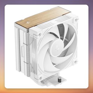 Deepcool AK400 G2 WH 120 mm Single Tower CPU Cooler, White/Wood