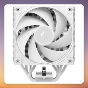 Deepcool AK400 G2 WH 120 mm Single Tower CPU Cooler, White/Wood