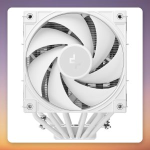 Deepcool AK620 G2 WH Dual Tower CPU Cooler, 2x 120 mm Fans, White/Wood