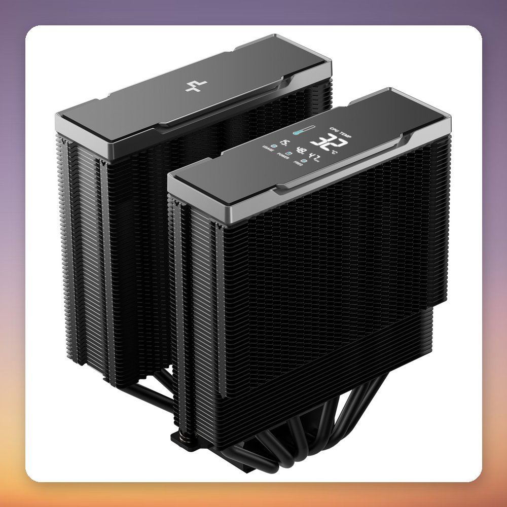 Deepcool AK620 G2 DIGITAL NYX 120 mm Dual Tower CPU Cooler, Black, 260W TDP – image 5