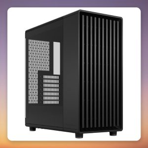 Fractal Design North Momentum Edition ATX Mid-Tower Case, Black/Charred Oak, Tempered Glass