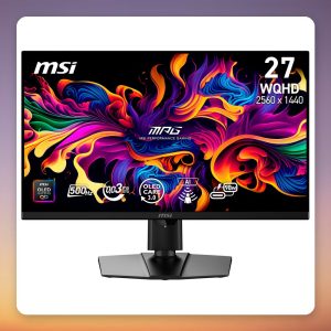 MSI MPG 271QRDE QD-OLED X50 26.5″ WQHD 500Hz Gaming Monitor, USB-C 98W