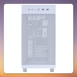 Asus PRIME AP303 TG ATX Mid-Tower Case, White, Tempered Glass