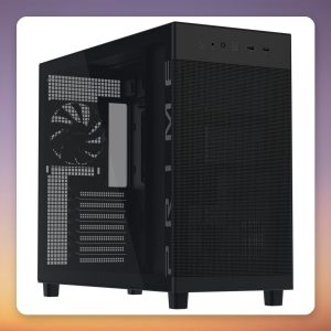 Asus PRIME AP303 TG ATX Mid-Tower Case, Black, Tempered Glass
