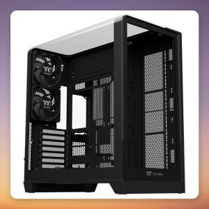 Thermaltake View 390 TG Black ATX Mid-Tower Case, Dual Tempered Glass, 2x 120 mm Fans