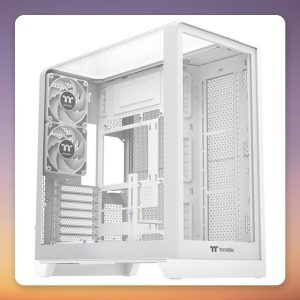 Thermaltake View 390 TG Snow White ATX Mid-Tower Case, Dual Tempered Glass
