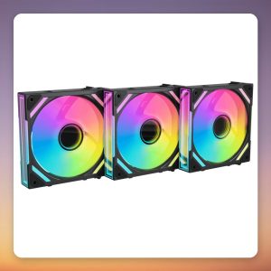 Alpenföhn WingBoost 4 120 mm ARGB PWM Case Fans, Black, 3-Pack