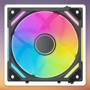 EKL Alpenföhn WingBoost 4 120 mm ARGB PWM Case Fan, Black