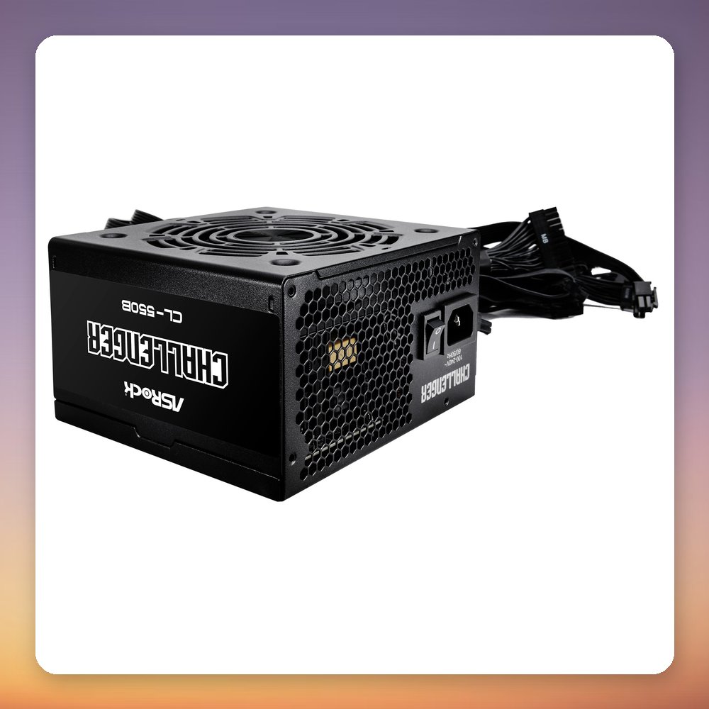 ASRock Challenger CL-550B 550W 80 PLUS Bronze ATX PSU, Black – image 3