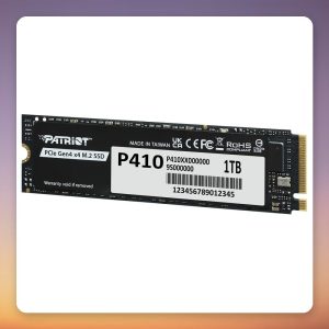 Patriot P410 1 TB NVMe SSD, PCIe 4.0 x4, M.2 2280, 5,000 MB/s