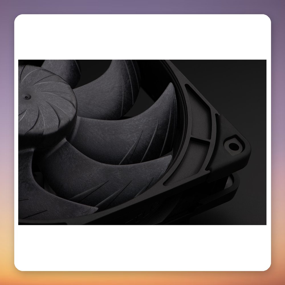 Noctua NF-A14x25 G2 PWM Sx2-PP chromax.black 140 mm PWM Fan, Black, 2-Pack – image 5