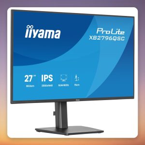 Iiyama ProLite XB2796QSC-B1 27″ QHD IPS Monitor, 75 Hz, USB-C 65W PD, Black