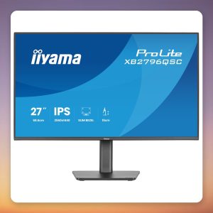 Iiyama ProLite XB2796QSC-B1 27″ QHD IPS Monitor, 75 Hz, USB-C 65W PD, Black