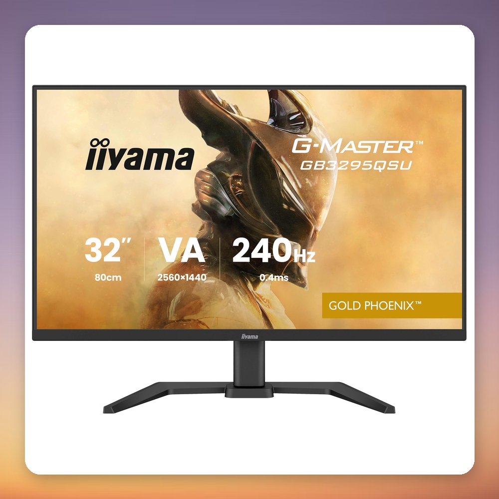 Iiyama G-Master GB3295QSU-B1 Gold Phoenix 31.5" QHD 240Hz Fast VA Gaming Monitor – image 3