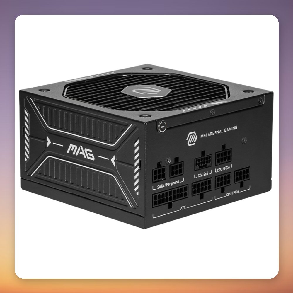 MSI MAG A750GLS PCIE5 750W 80 PLUS Gold Fully Modular ATX 3.1 PSU – image 2
