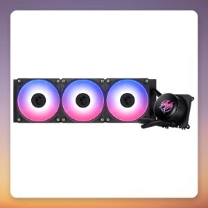 MSI MPG CoreLiquid P13 360 mm AIO Liquid Cooler, 2.1″ IPS Display, ARGB, Black