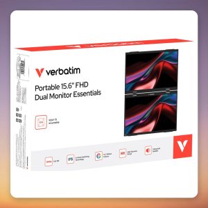 Verbatim Portable Dual 15.6″ Full HD IPS Monitor, USB-C, Mini-HDMI, 2x Screens