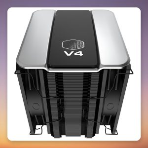 Cooler Master V4 ALPHA 3DHP 120 mm Single Tower CPU Air Cooler, Black/Silver