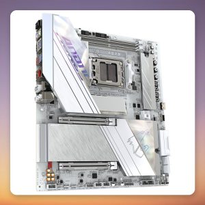 Gigabyte X870 A Tachyon Ice AM5 E-ATX Motherboard, DDR5, Wi-Fi 7, 5GbE, White