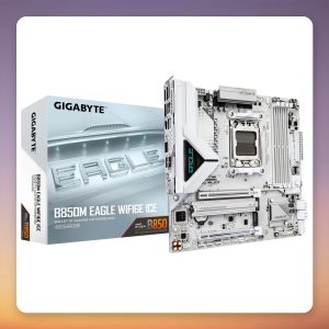 GIGABYTE B850M EAGLE WF6E ICE AM5 Micro ATX Motherboard, Wi-Fi 6E, DDR5