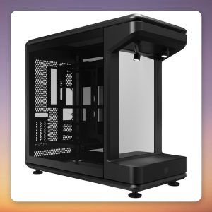 Cooler Master MasterFrame 360 Stage Mirror ATX Mid-Tower Case, Black, 2x Tempered Glass