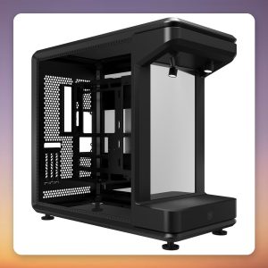 Cooler Master MasterFrame 360 Stage Mirror ATX Mid-Tower Case, Black, 2x Tempered Glass