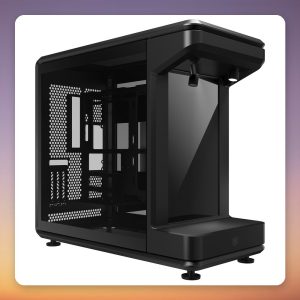 Cooler Master MasterFrame 360 Stage LCD Mid-Tower ATX Case, 15.6" LCD, Black