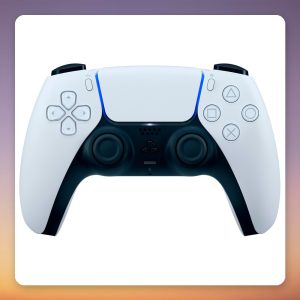 Sony DualSense Wireless Controller for PS5, White, Haptic Feedback, Adaptive Triggers