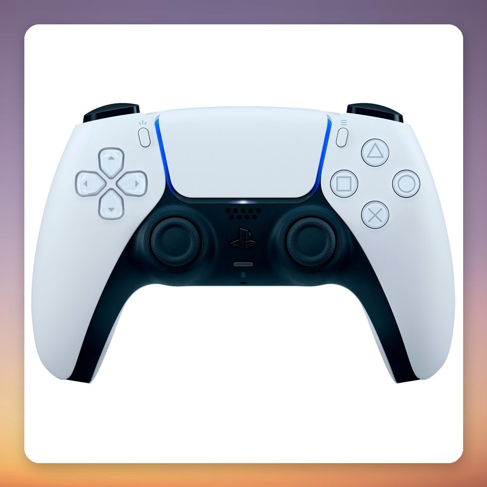 Sony DualSense Wireless Controller for PS5, White, Haptic Feedback, Adaptive Triggers