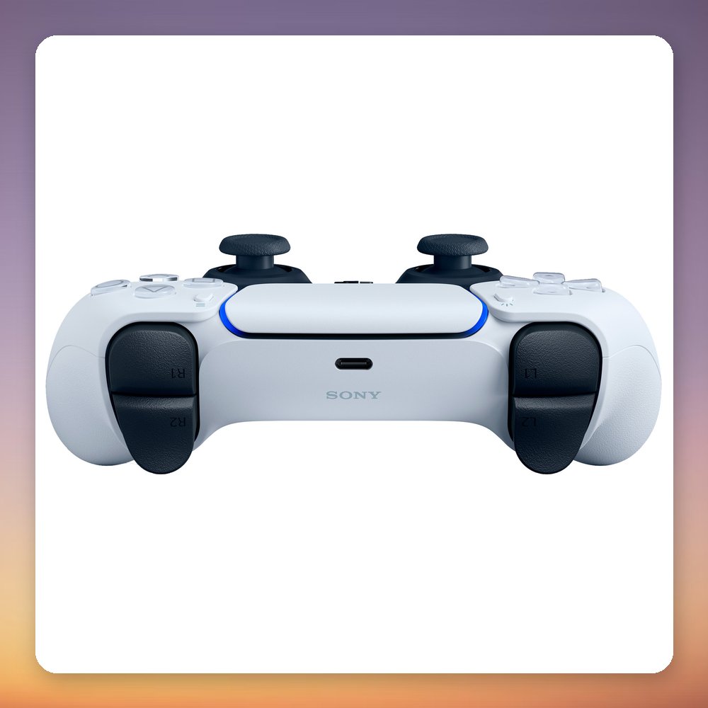Sony DualSense Wireless Controller for PS5, White, Haptic Feedback, Adaptive Triggers – image 3