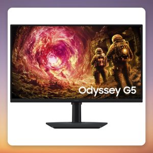 Samsung Odyssey G50F 27″ QHD 180Hz IPS Gaming Monitor, Black