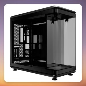 Cooler Master MasterFrame 360 Panorama ATX Open-Frame Case, Tempered Glass, Black