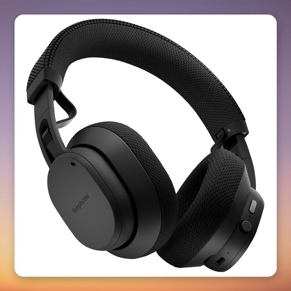Fairphone Fairbuds XL (2025) Horizon Black Over-Ear Bluetooth Headphones with ANC