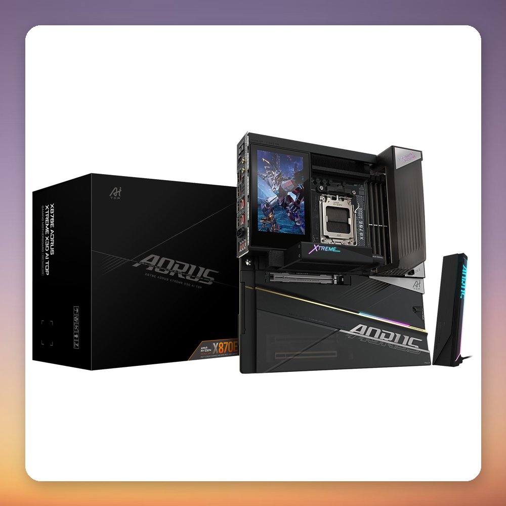 GIGABYTE X870E AORUS XTREME X3D AI TOP E-ATX Motherboard, AM5, DDR5, Wi-Fi 7, 2x 10GbE