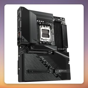 GigaByte B850 AORUS STEALTH ATX AM5 Motherboard, Wi-Fi 7, 5GbE, 4x M.2, DDR5, Black