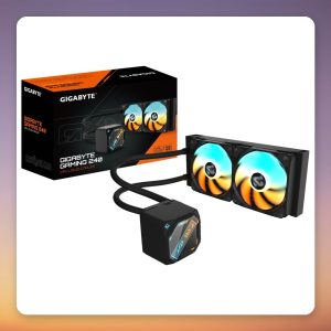 Gigabyte GAMING 240 240 mm AIO Liquid CPU Cooler, Black, ARGB